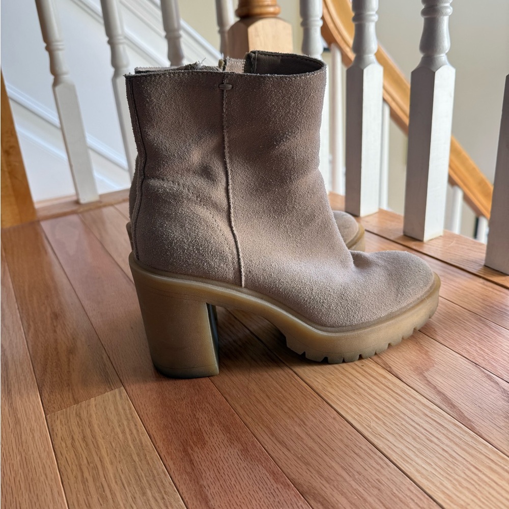 Tan Suede Ankle Boots